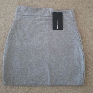 Fashion Nova gray mini skirt